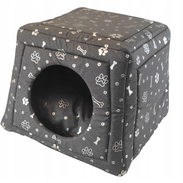 sivá búda so striebornou potlačou S hl obrazok-